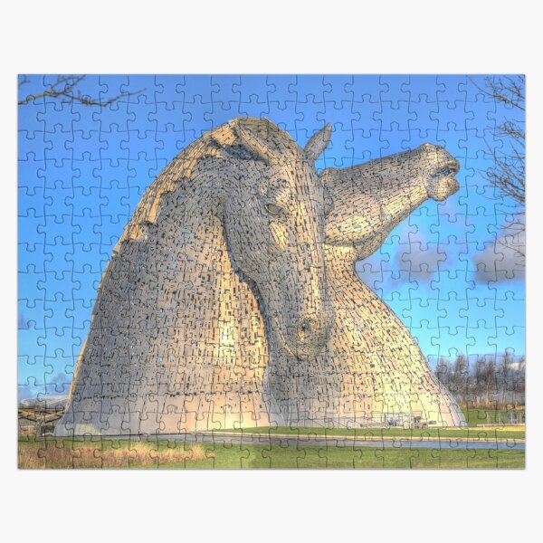 the Kelpies , Helix Park , Falkirk , Scotland Jigsaw Puzzle