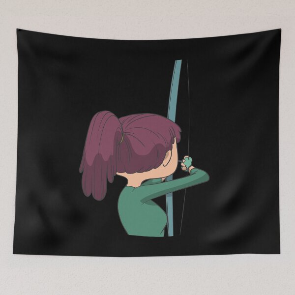 Item preview, Girl aiming with long bow designed and sold by Monkey Ful.