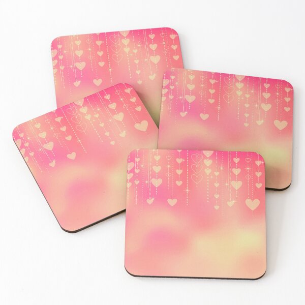 Item preview, Heart Strings | Pastel Pattern of Orange and Gold | Simple Valentines designed and sold by JillyJ05.