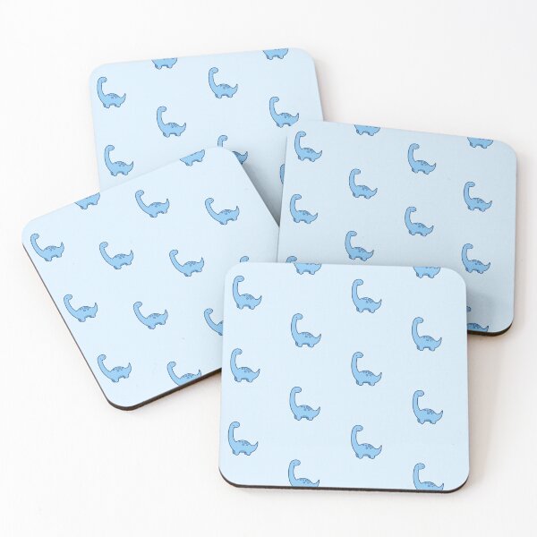Item preview, Cute dinosaur with a light blue background designed and sold by SpotLYght.