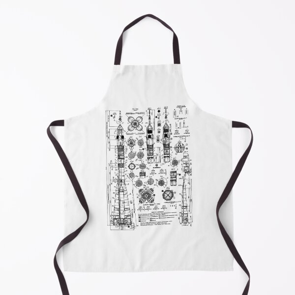 Item preview, Soyez Rocket Blueprint Black designed and sold by Auto-Prints.