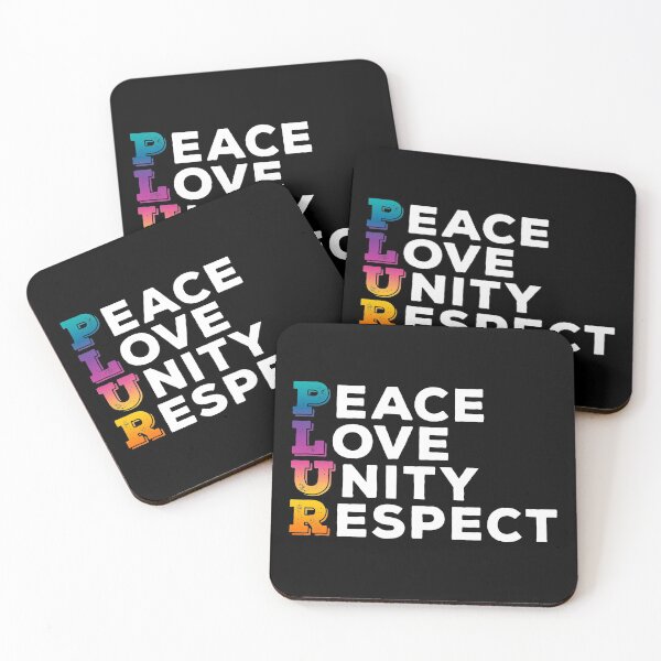 Item preview, PLUR, Peace Love Unity Respect– Uplifting Trance Rave Culture Acronym designed and sold by The Green Corner.