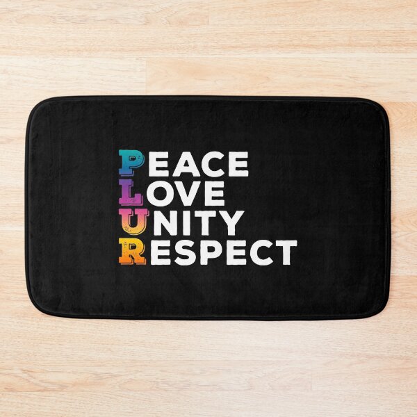 Item preview, PLUR, Peace Love Unity Respect– Uplifting Trance Rave Culture Acronym designed and sold by The Green Corner.