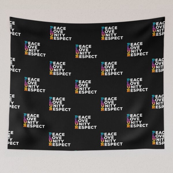 Item preview, PLUR, Peace Love Unity Respect– Uplifting Trance Rave Culture Acronym designed and sold by The Green Corner.