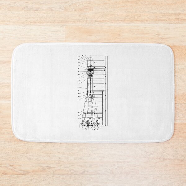 Item preview, Vostok Rocket Blueprint Black designed and sold by Auto-Prints.