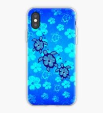 3 Hawaiian Honu And Hibiscus iPhone Case