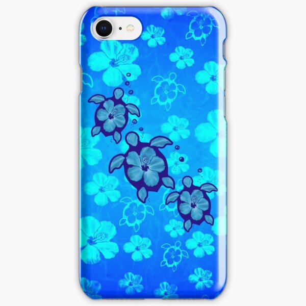 3 Hawaiian Honu And Hibiscus iPhone Snap Case