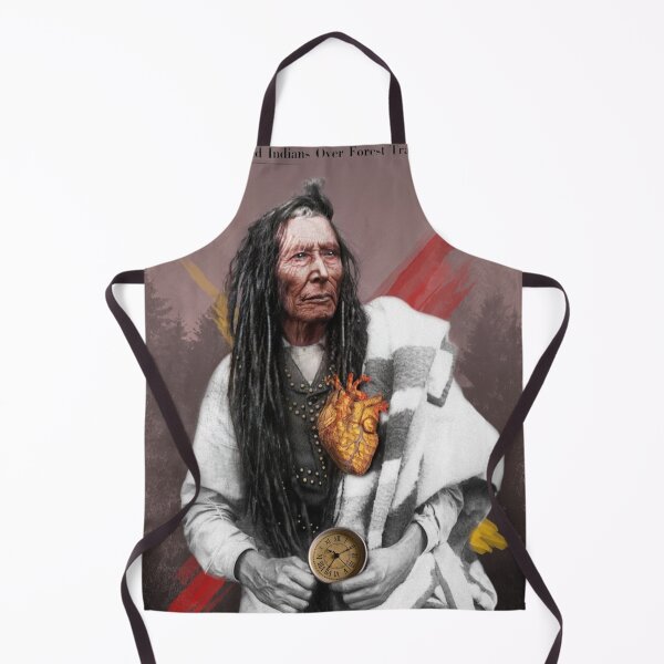 Item preview, Native Red Indian of North America with Open Heart and Clock designed and sold by KALEIDOSCOPE UK.