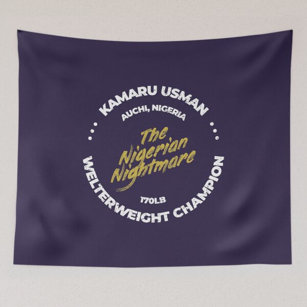 Item preview, Kamaru "The Nigerian Nightmare" Usman - Gold designed and sold by Getting  Smashed Co.