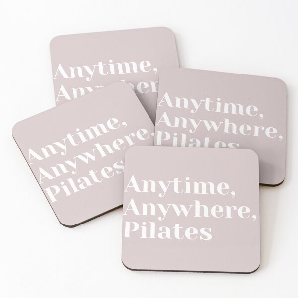 Item preview, Anytime, anywhere, Pilates. (white) designed and sold by PShwetsss.