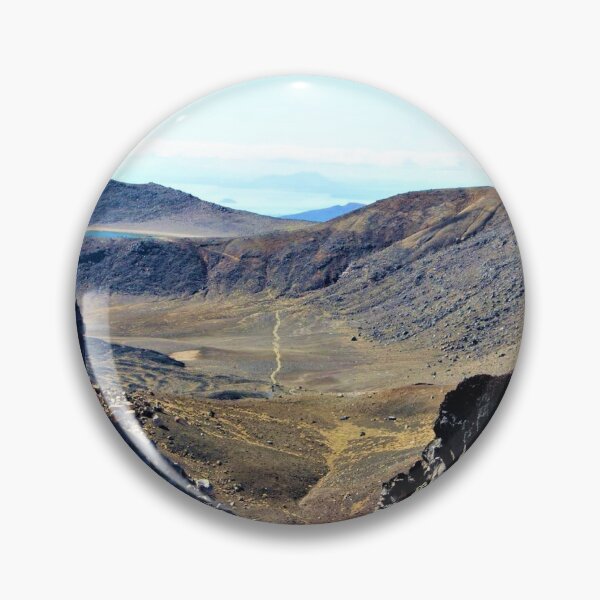 Item preview, Tongariro Crossing with Sand Terrain and Blue Lake New Zealand designed and sold by flyingracoon.