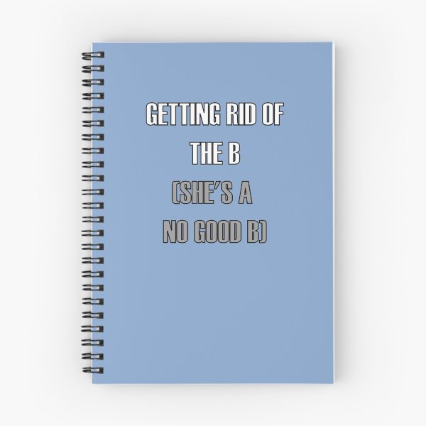 Artikelvorschau, Lustige, nostalgische Songtexte von Greendale – „Getting Rid of Britta“ – „Getting Rid of the B (she’s a no good B)“-Design zum Gedenken an das Lied – Community-Fanartikel (weiße Typografie – Community Blue Edition)) entworfen und verkauft von Deegital18.