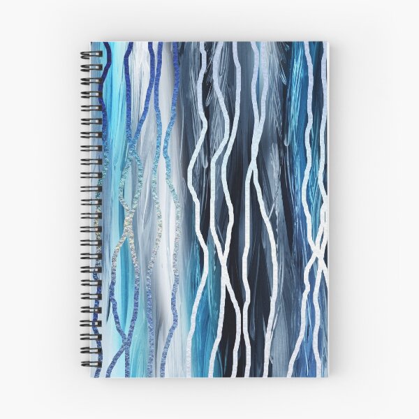 Aperçu de l'œuvre Abstract Lines In Blue créée et vendue par Irina Sztukowski.