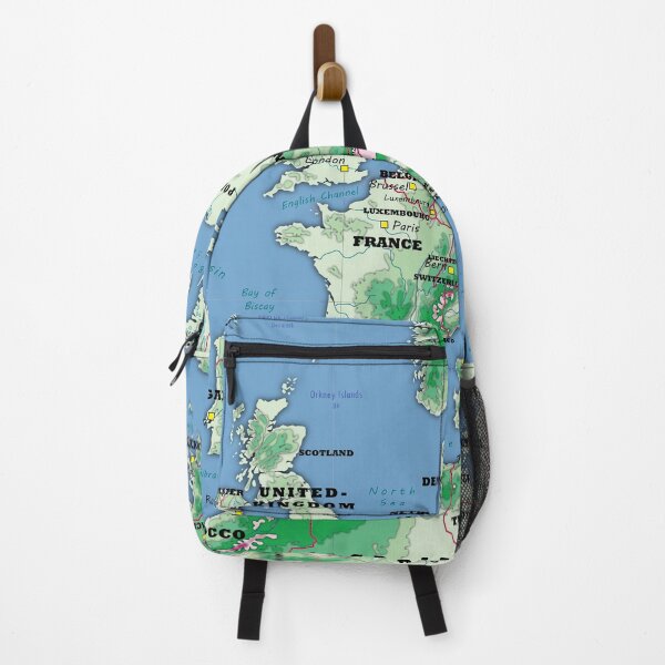 Item preview, detailed physical map of EUROPE topographic map of EUROPE with Country names, Capitals and Major Lakes and Rivers designed and sold by mashmosh.