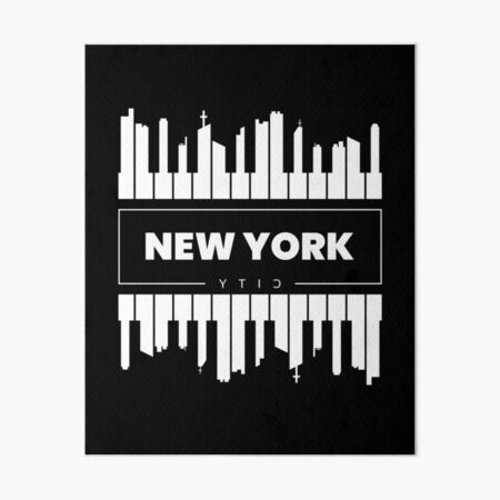 Artikel-Vorschau von  New York City Skyline Silhouette, designt und verkauft von Jack Minimal.