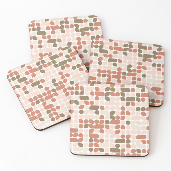 Artikelvorschau, Geometric shapes in repeated asymmetrical pattern in pastel color palette entworfen und verkauft von acidmit.