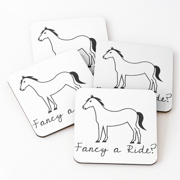 Item preview, Copy of Fancy A Ride? - humour / horse / pony / cowboy / cowgirl / funny designed and sold by Creative  Tagging.