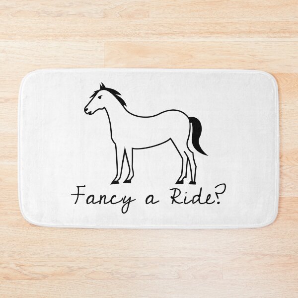 Item preview, Copy of Fancy A Ride? - humour / horse / pony / cowboy / cowgirl / funny designed and sold by Creative  Tagging.
