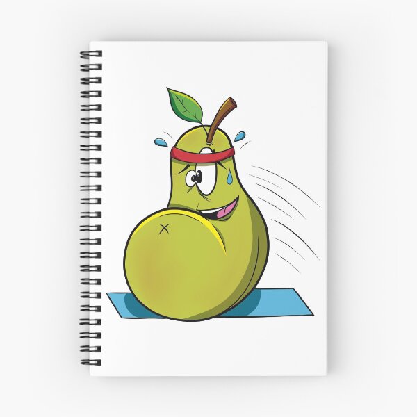 Item preview, Cartoon workout gym pear designed and sold by chillcoffee.