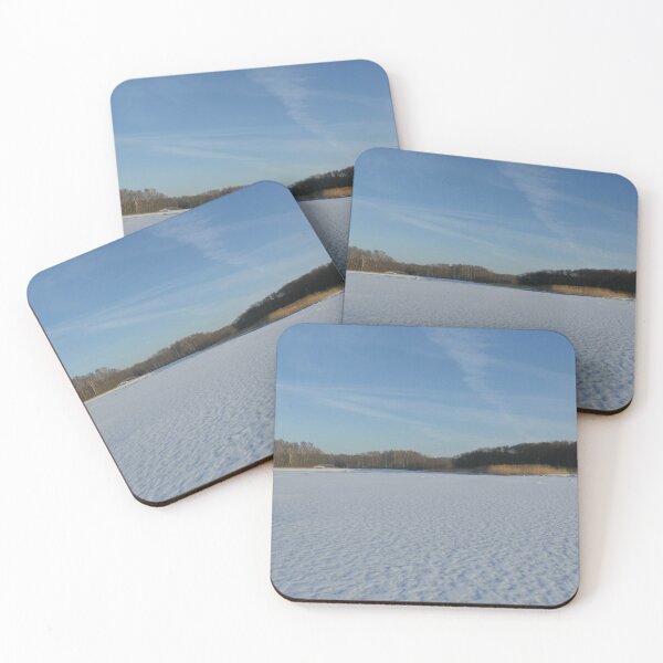Item preview, frozen lake clean flat winter landscape designed and sold by mrivserg.