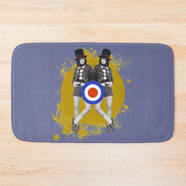 Item preview, Modern Sixties Twins in Top Hats and Shorts with Mod Target designed and sold by KALEIDOSCOPE UK.