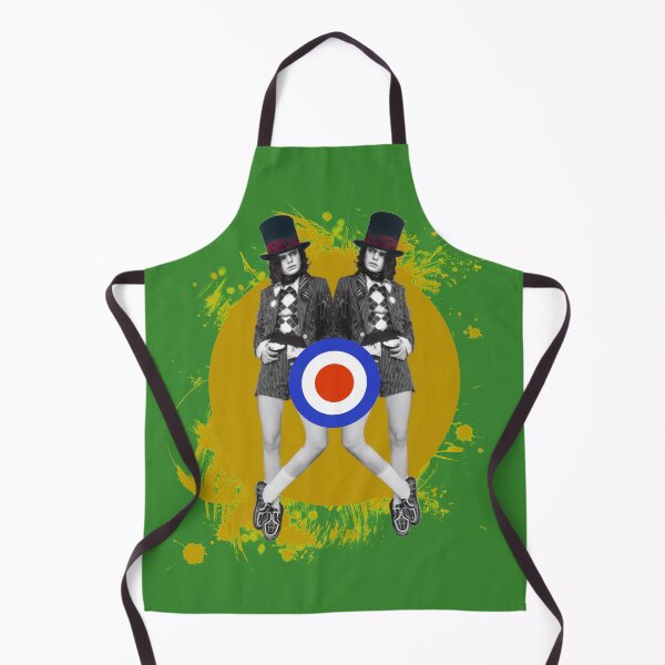 Item preview, Modern Sixties Twins in Top Hats and Shorts with Mod Target designed and sold by KALEIDOSCOPE UK.