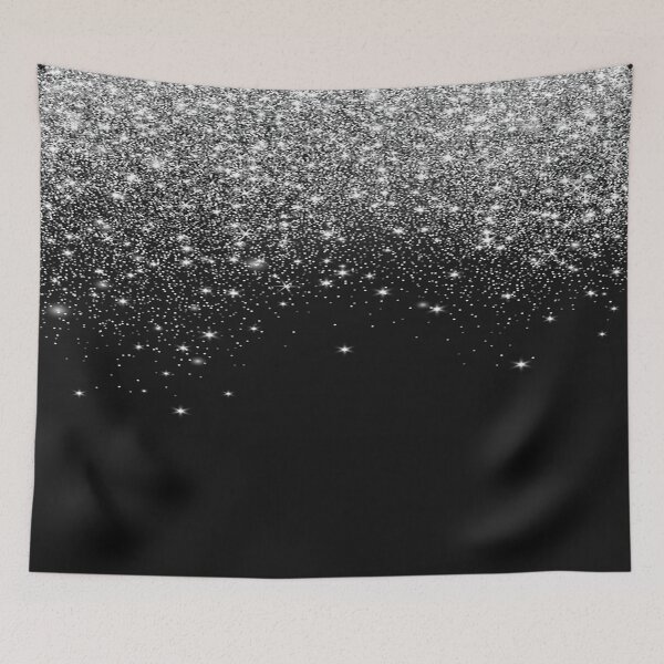 Item preview, Black Silver Glitter designed and sold by virilamissa.