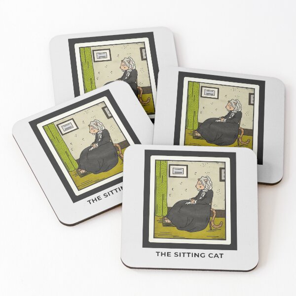 Item preview, Art Parody - The Sitting Cat designed and sold by ManiaTeec.