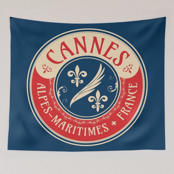 Item preview, Cannes, Alpes-Maritimes, France, Art Nouveau T-Shirt + Sticker Design designed and sold by ROADTROOPER.
