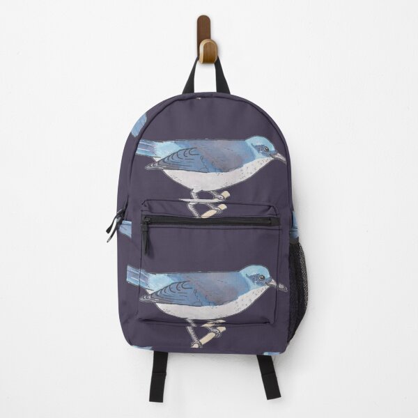 Item preview, California Scrub Jay bird species watercolor art designed and sold by TheWaterBirds.