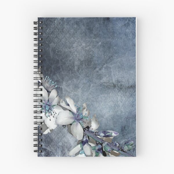 Item preview, Grey Textured Backdrop With White Floral Bloom designed and sold by Harman83.