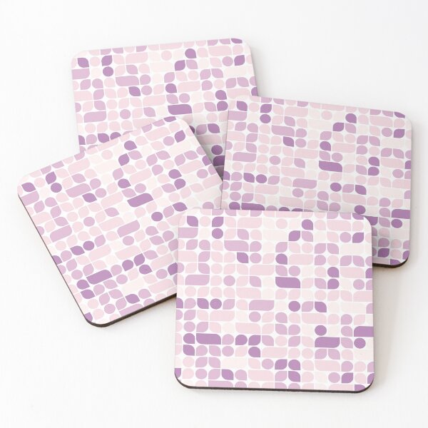 Artikelvorschau, Repeated asymmetrical mosaic with geometric shapes in pastel color palette entworfen und verkauft von acidmit.