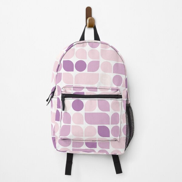 Item preview, Repeated asymmetrical mosaic with geometric shapes in pastel color palette designed and sold by acidmit.