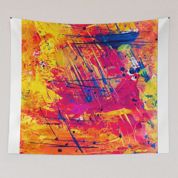 Item preview, Colors Harmony Colorful Hand Painted Artwork designed and sold by Saraartwork.