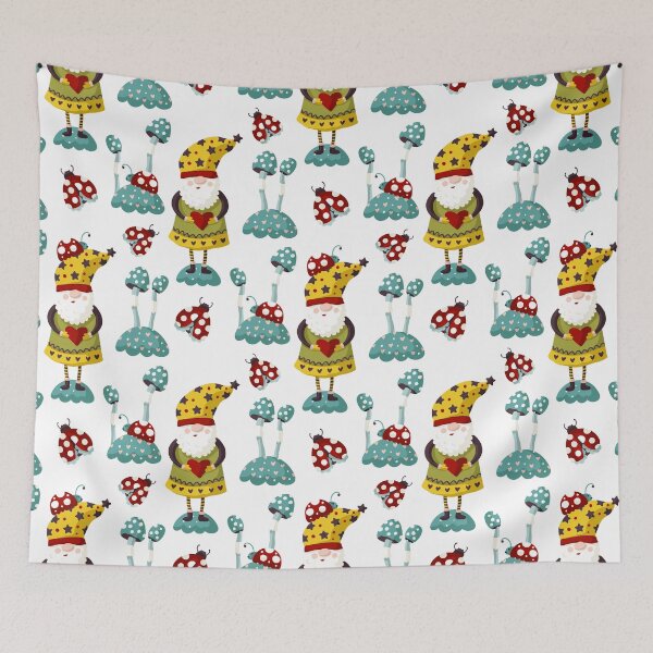 Item preview, Valentine's Day Pattern Print Art Design - Valentines Day - Gnomes designed and sold by Spot Sweet.