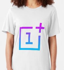 OnePlus Logo - Retro Style Slim Fit T-Shirt