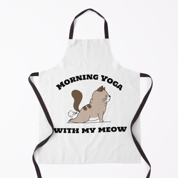 Item preview, Morning Yoga with my Meow - exhale designed and sold by Fit & Fun  Gallery.