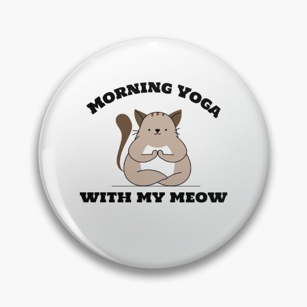 Item preview, Morning Yoga with my Meow - Namaste designed and sold by Fit & Fun  Gallery.
