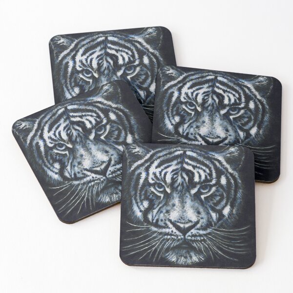 Item preview, Tiger / tigress at night painting designed and sold by Marion Yeo.
