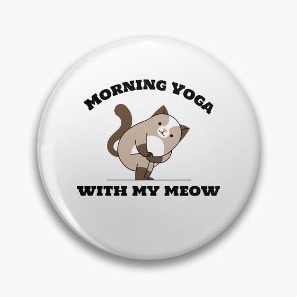 Item preview, Morning Yoga with my Meow -  B designed and sold by Fit & Fun  Gallery.