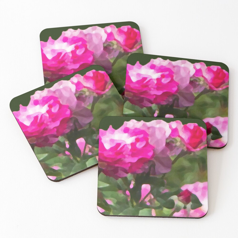 "Pretty in Pink" Coasters (Set of 4) by DanaD68 Redbubble