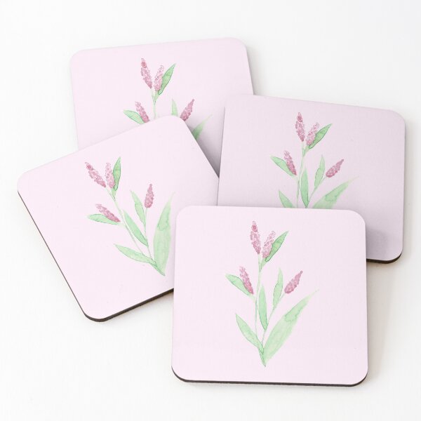 Item preview, Pink Lady's Thumb Watercolor Painting Drawing designed and sold by Danica Templeton.