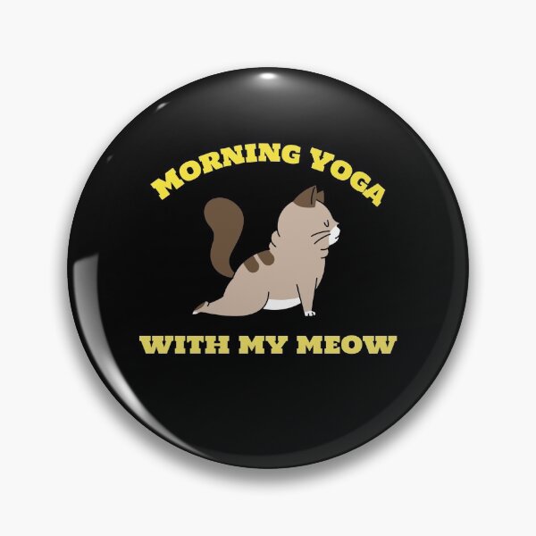 Item preview, Copy of Morning Yoga with my Meow -  exhale B designed and sold by Fit & Fun  Gallery.
