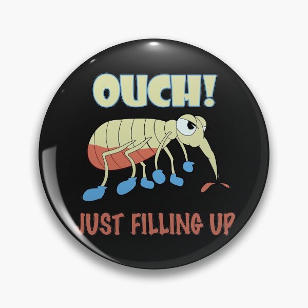 Item preview, Flea Head Lice Blood Sucking Insect Bug Beetle Ouch Just Filling Up Funny Gift for Boys Men Girls Ladies Women Youth designed and sold by TheAplus.