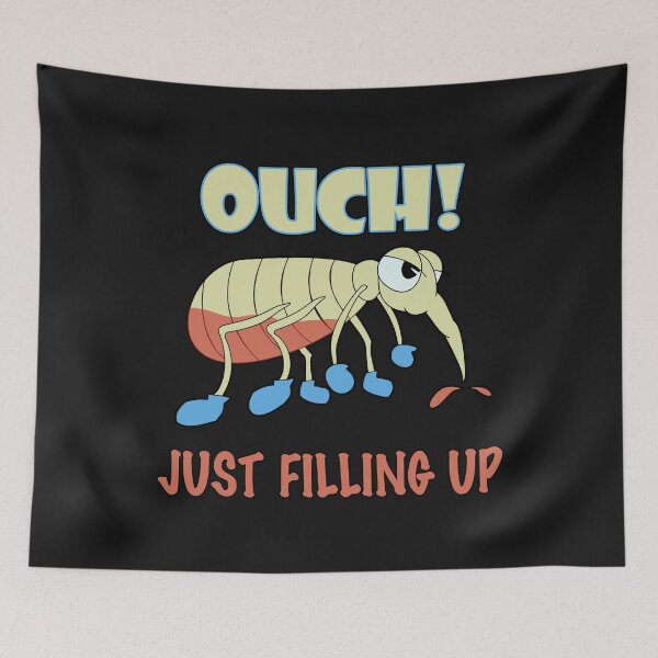Item preview, Flea Head Lice Blood Sucking Insect Bug Beetle Ouch Just Filling Up Funny Gift for Boys Men Girls Ladies Women Youth designed and sold by TheAplus.