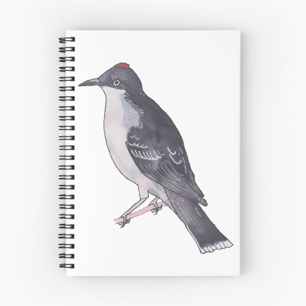 Item preview, Eastern Kingbird bird species watercolor art designed and sold by TheWaterBirds.