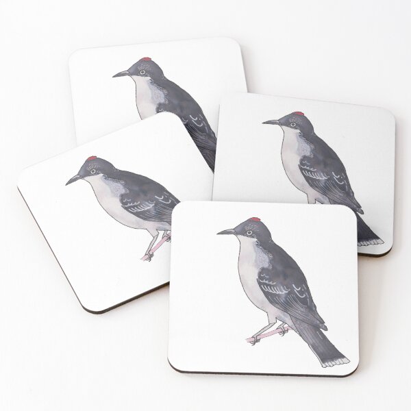 Item preview, Eastern Kingbird bird species watercolor art designed and sold by TheWaterBirds.