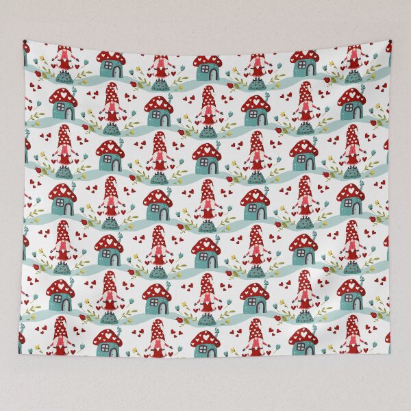 Item preview, Valentine's Day Pattern Print Art Design - Valentines Day - Gnomes designed and sold by Spot Sweet.