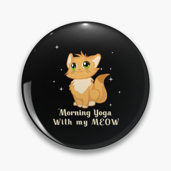 Item preview, Morning Yoga with my Meow -  g designed and sold by Fit & Fun  Gallery.