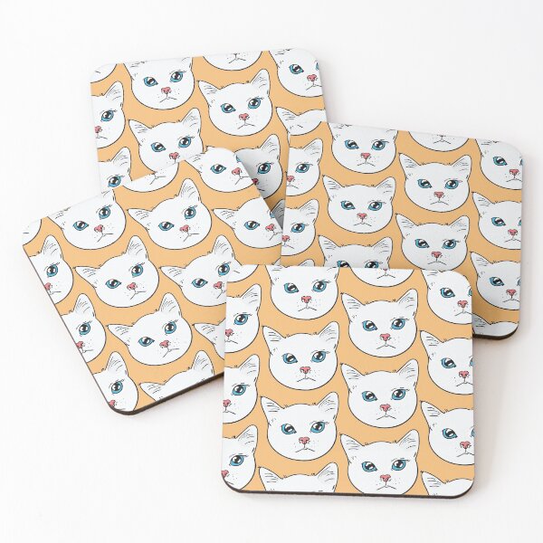 Item preview, Kawaii sad cat face sticker designed and sold by Seimbangseirama.